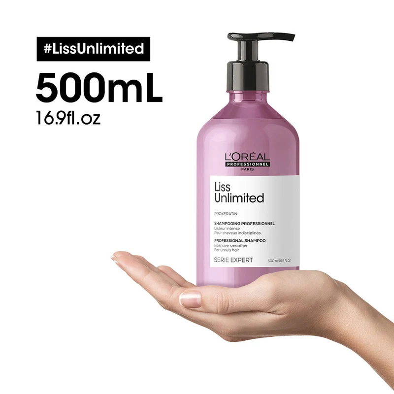 L'Oréal Professionnel Paris Serie Expert Liss Unlimited Shampoo 500ml - shampoo per capelli crespi