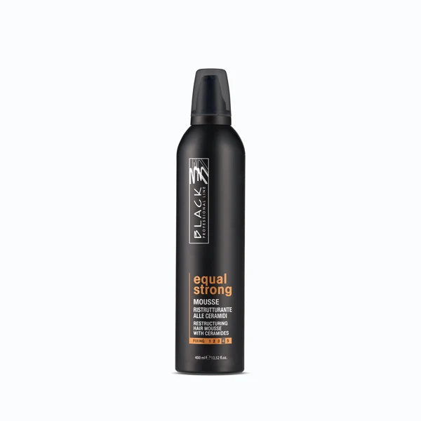 Equal strong – Mousse ristrutturante Black 400ML