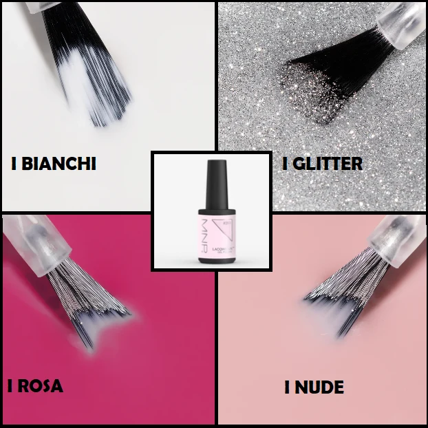 Mesauda - Smalti Semipermanenti - Lacqwear - 10 Ml - I BIanchi, Rosa, Glitter, Nude
