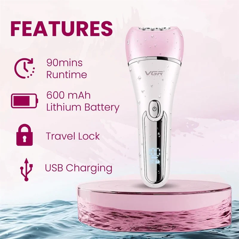 VGR V-733 Lady Care 6 in 1 – Epilatore Multifunzione Corpo, Viso e Bikini