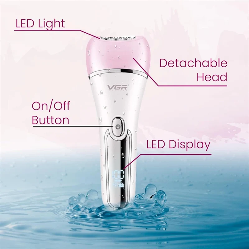 VGR V-733 Lady Care 6 in 1 – Epilatore Multifunzione Corpo, Viso e Bikini