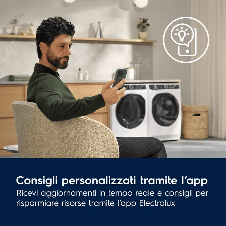 Electrolux EW7H4E10BY asciugatrice Libera installazione Caricamento frontale 10 kg Bianco, Nero
