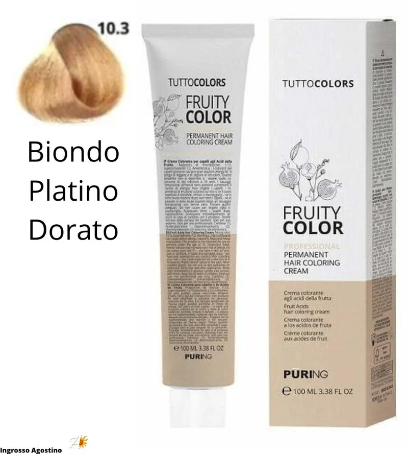 Tintura Fruity Color Puring 100ml 10.3 Biondo Platino Dorato