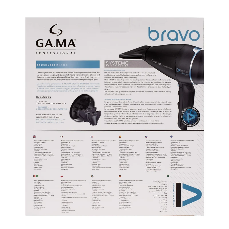 Ga.ma Professional Bravo Motore Dgt - asciugacapelli