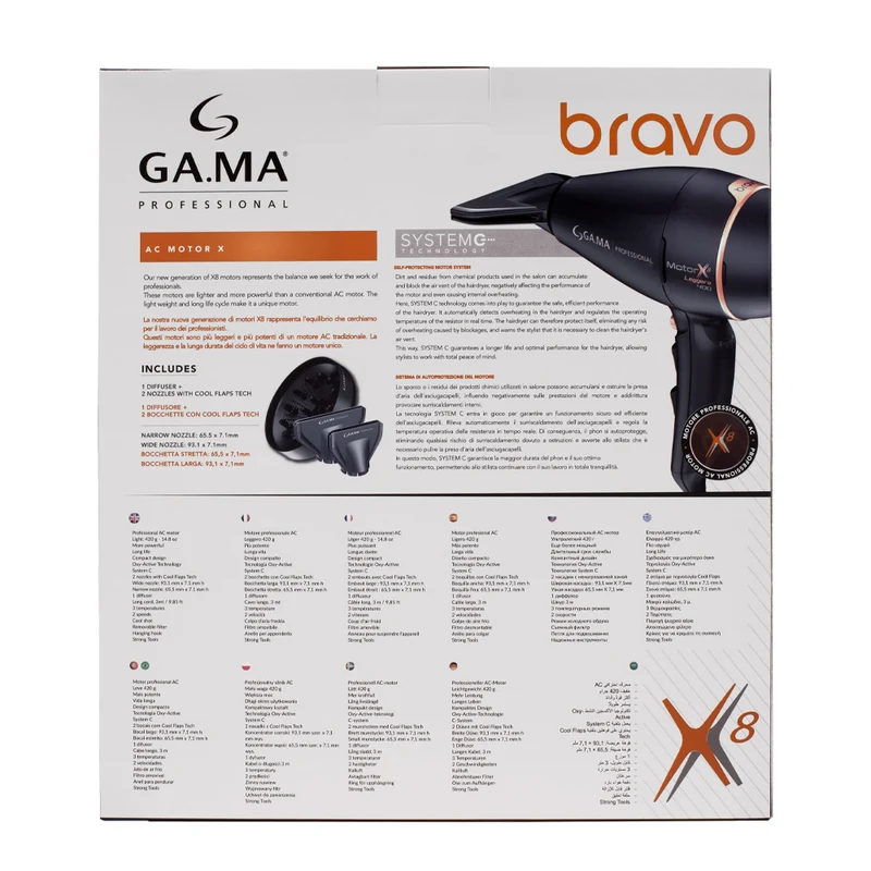 Ga.ma Professional Phon Bravo 90 X8 - asciugacapelli