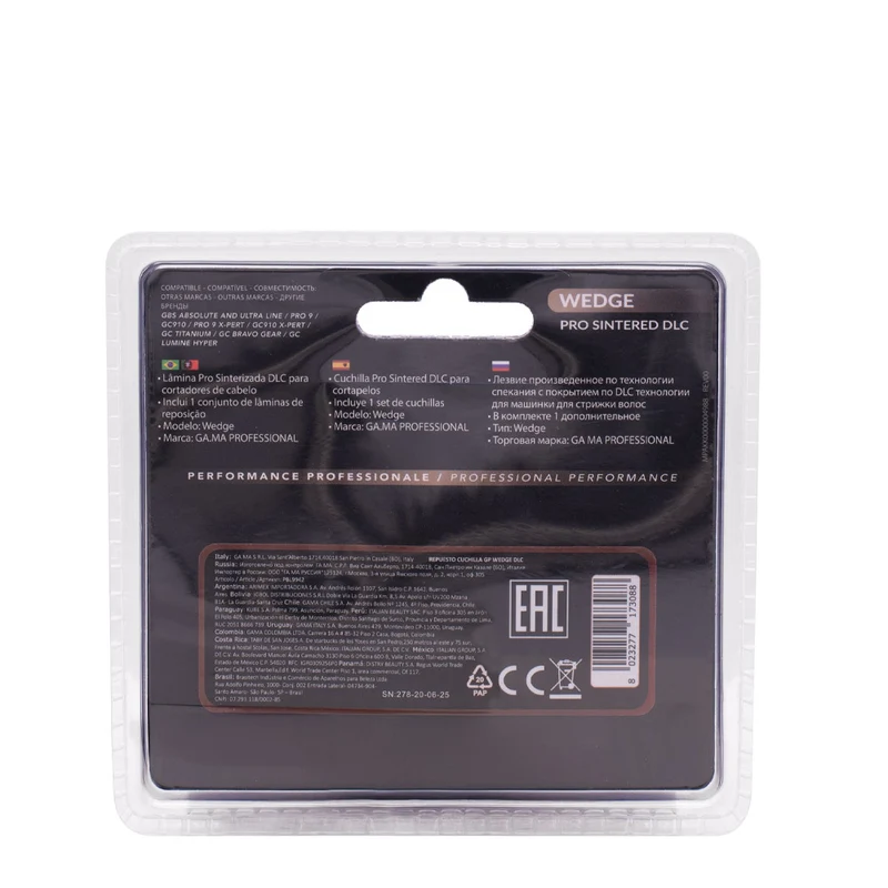 Ga.ma Professional Wedgw Pro Sintered DLC - lama di ricambio