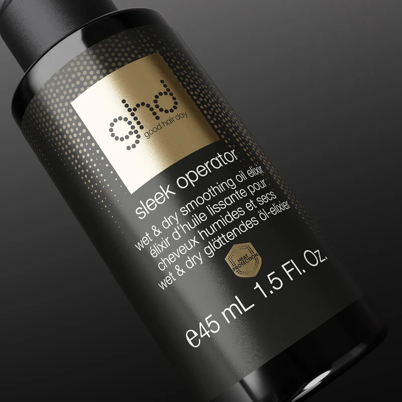 Ghd Sleek Operator Wet & Dry Smoothing Oil Elixir 45ml - olio nutriente anticrespo