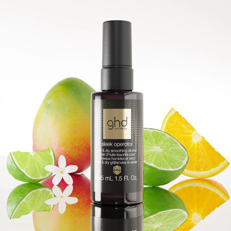Ghd Sleek Operator Wet & Dry Smoothing Oil Elixir 45ml - olio nutriente anticrespo