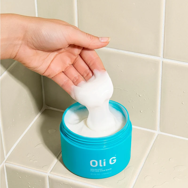 Oli G Aqualush Peptide Fiber Mask 250ml - maschera idratante e ristrutturante