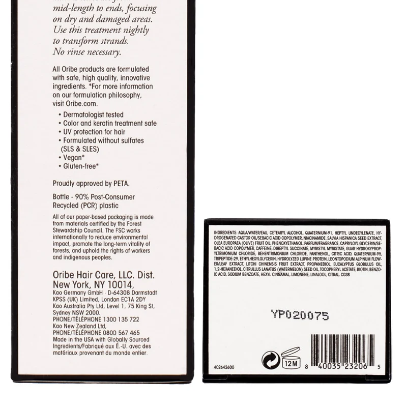 Oribe Gold Lust Restorative Night Creme for Hair 150ml - crema notte rigenerante