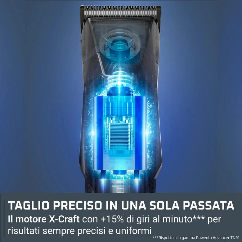 Rowenta X Series 700 Regolabarba Multifunzione 14-in-1 da Uomo, Lame Autoaffilanti in Acciaio Inox ad Alto Tenore di Carbonio, TN9650