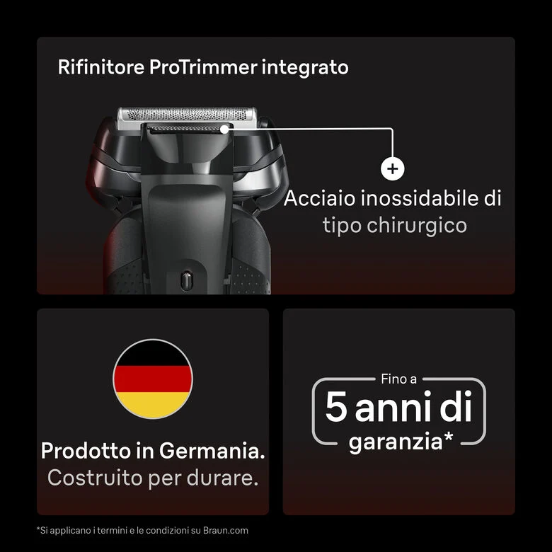 Braun Series 9 Sport 9110s Rasoio Nero
