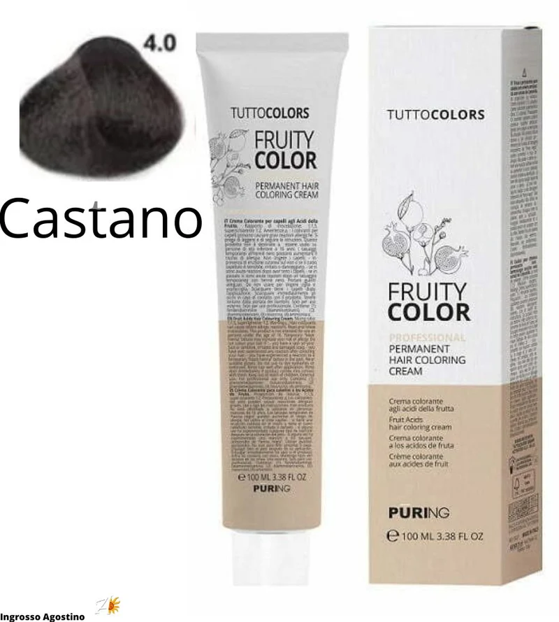 Tintura Fruity Color Puring 100ml 4.0 Castano