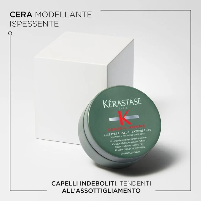 Kérastase Genesis Homme Cire D'Épaisseur Texturisante 75 ml- Cera Ispessente
