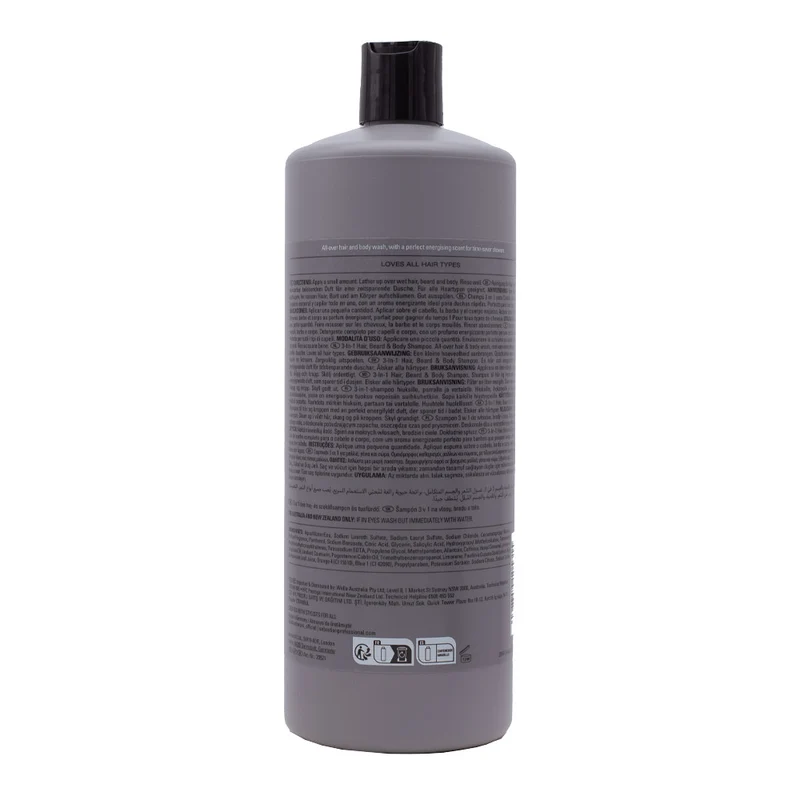 Sebastian Professional Multi-Tasker 3-in-1 Hair Beard & Body Shampoo 1000ml - detergente 3-in-1