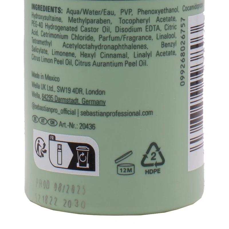 Sebastian Professional Volupt Thickefy Volumizing Mousse 190ml - mousse volumizzante