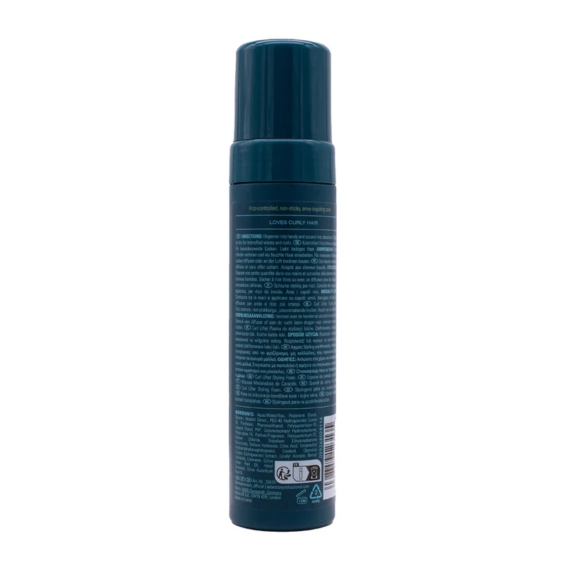 Sebastian Professional Twisted Curl Lifter Styling Foam 200ml - schiuma leggera per ricci