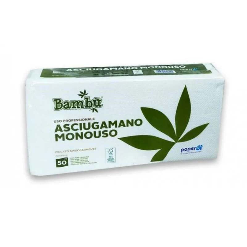 Paperdì Bambù Asciugamano Monouso Professionale 50 Pz