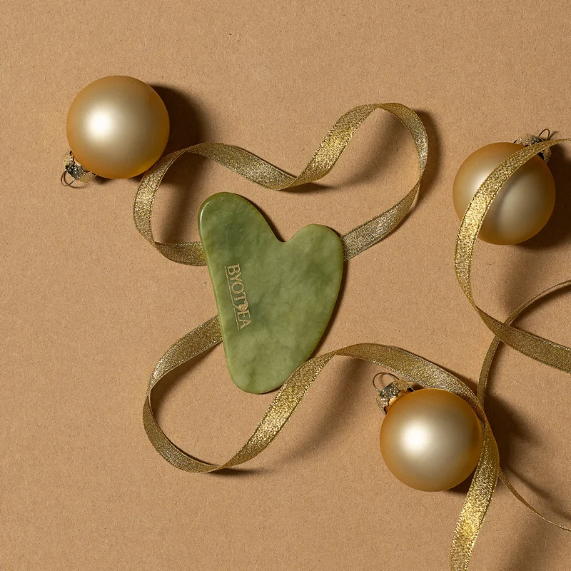 Byotea Cuore di Giada Gua Sha Viso in Pietra Naturale