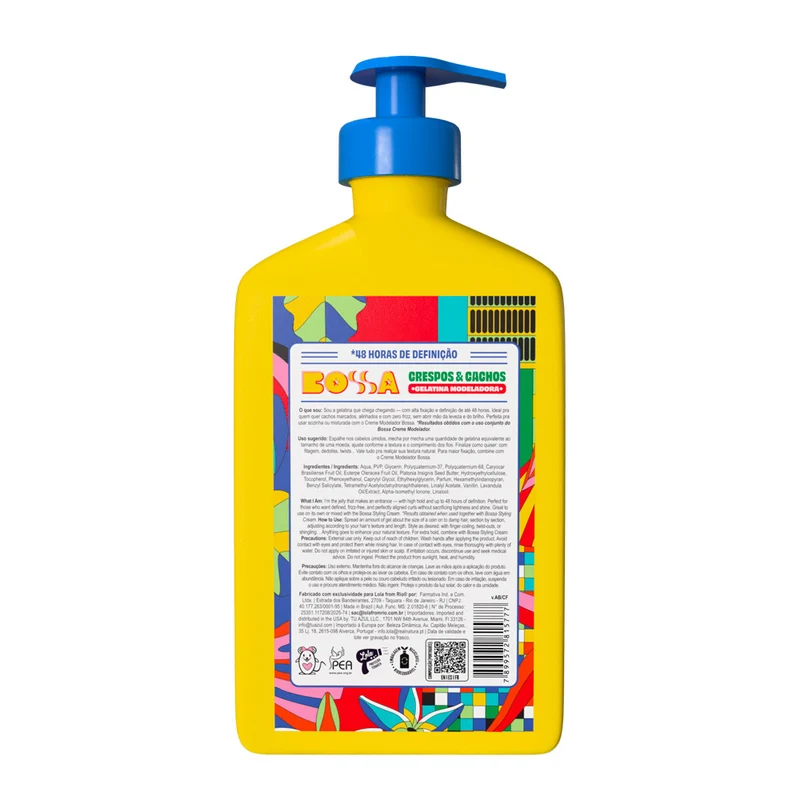 Lola From Rio Bossa Crespos & Cachos Gelatina Modeladora 500gr - gel modellante