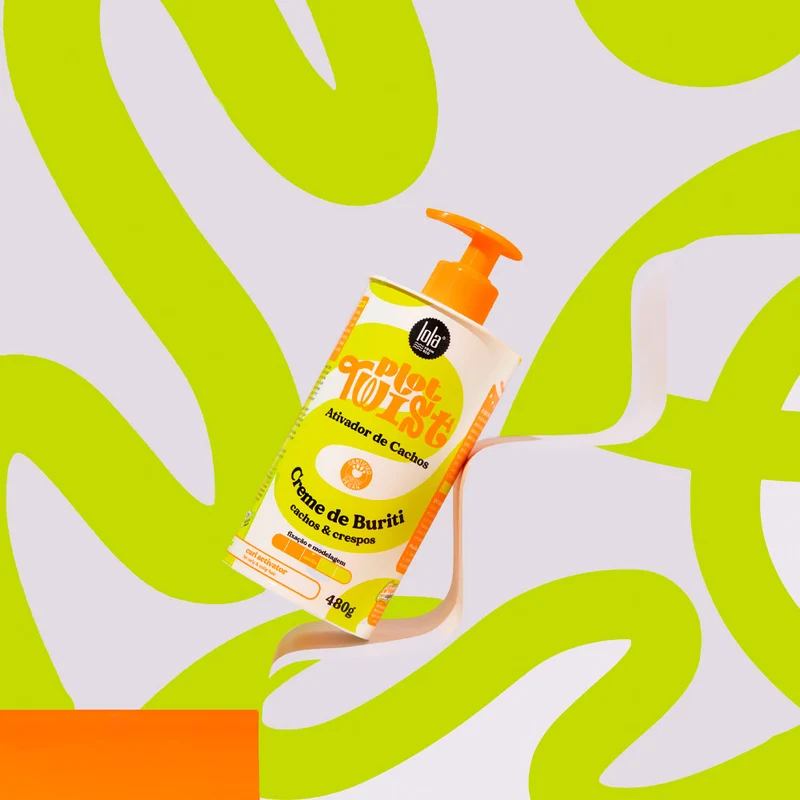Lola From Rio Plot Twist Activador De Cachos Creme De Buriti 480gr - crema capelli crespi e ricci