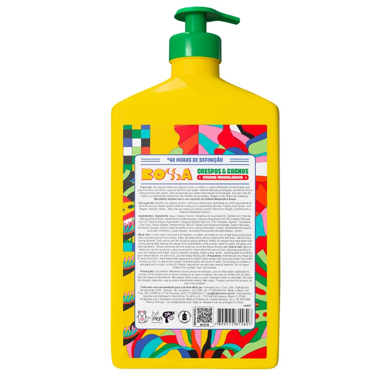 Lola From Rio Bossa Crespos & Cachos Creme Modelador 1000gr - crema modellante capelli ricci