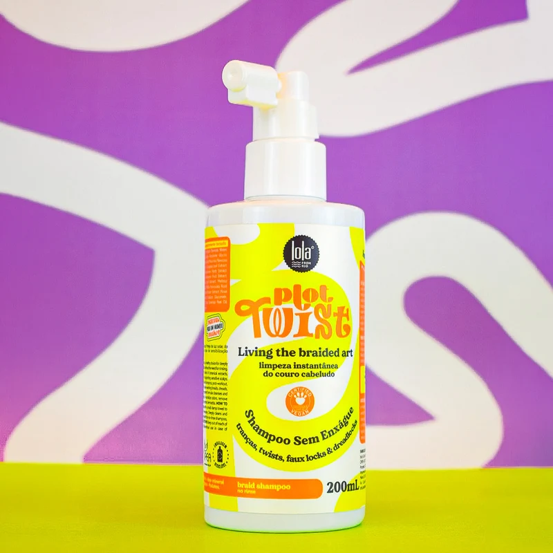 Lola From Rio Plot Twist Living The Braided Art Shampoo Sem Enxágue 200ml - shampoo secco