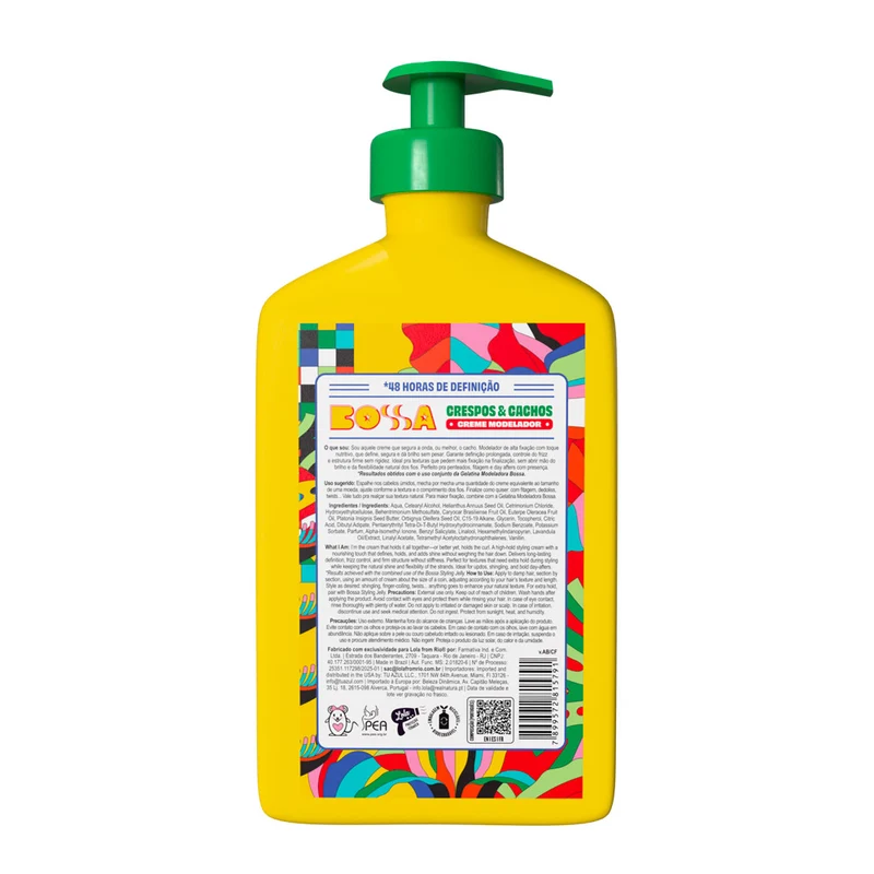Lola From Rio Bossa Crespos & Cachos Creme Modelador 500gr - crema modellante capelli ricci