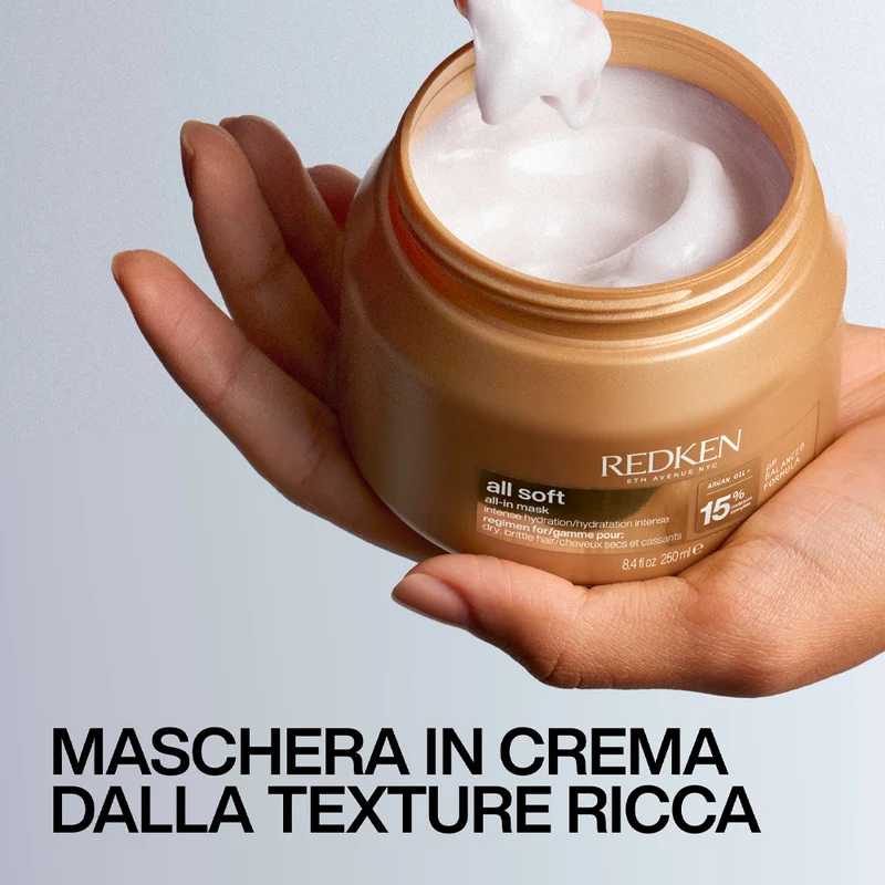 Redken All Soft All In Mask 250ml - maschera capelli secchi