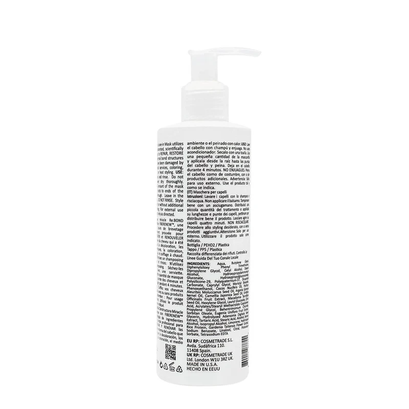 Rebond Leave-In Miracle Bond3 Building Mask 236ml - maschera ristrutturante senza risciacquo