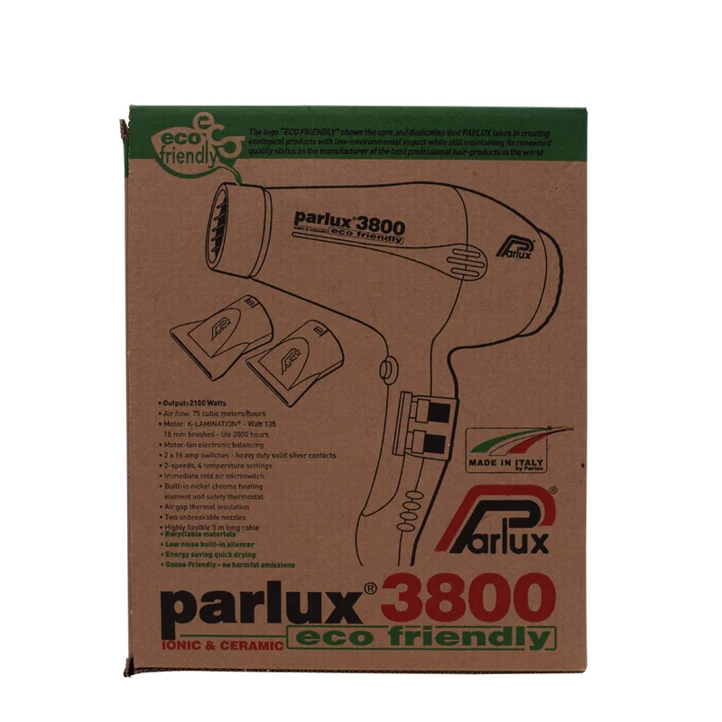 Hair Gallery Resi Come Nuovi Parlux 3800 EcoFriendly Ionic & Ceramic Nero - condizioni pari al nuovo