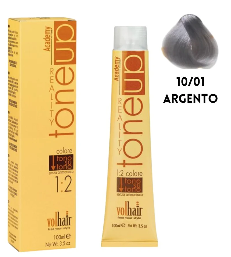 Tintura Tone Up Volhair Academy 100ml 10/01 argento