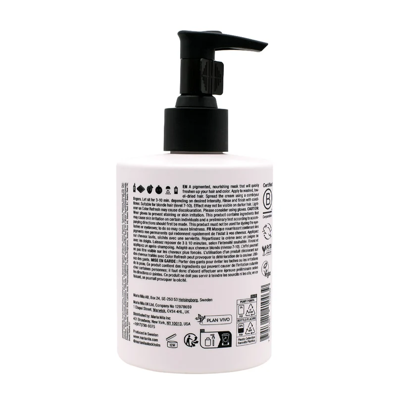 Maria Nila Colour Refresh Pearl Rose 300ml - maschera colorata