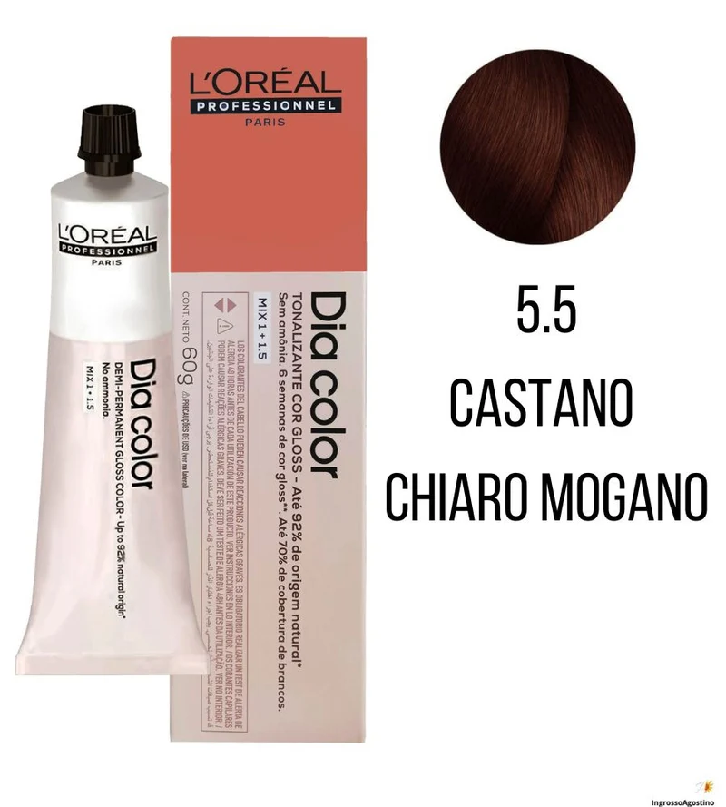 Tintura Diacolor L'Oreal 60ml 5.5 Castano Chiaro Mogano