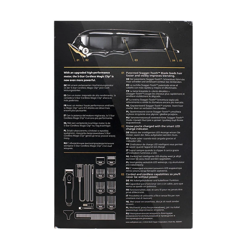 Hair Gallery Resi Come Nuovi Wahl Black Cordless Magic Clip - confezione lievemente danneggiata