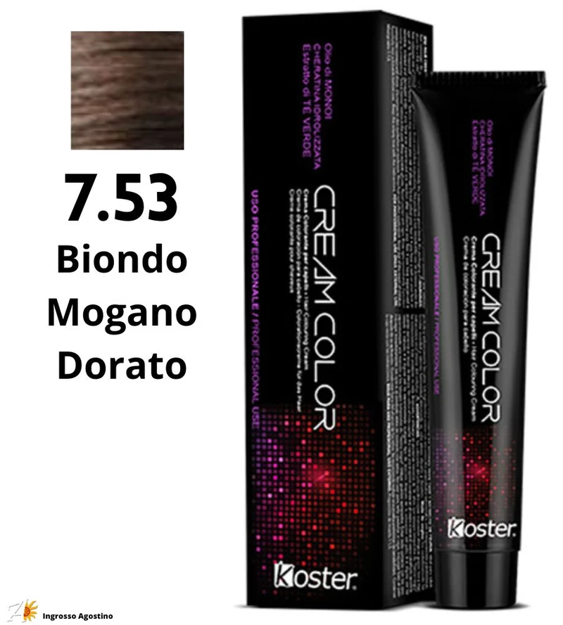 Tintura Koster Cream Color 100ml 7.53 Biondo Mogano Dorato