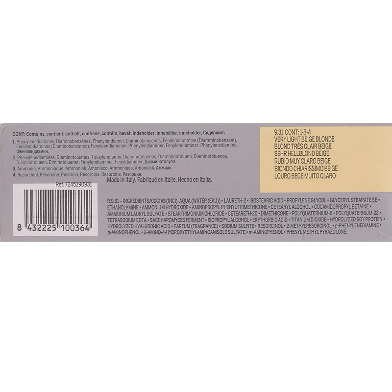 Revlon Professional Revlonissimo Colorcosmetique 9.31 Very Light Beige Blonde 60ml - colorazione permanente