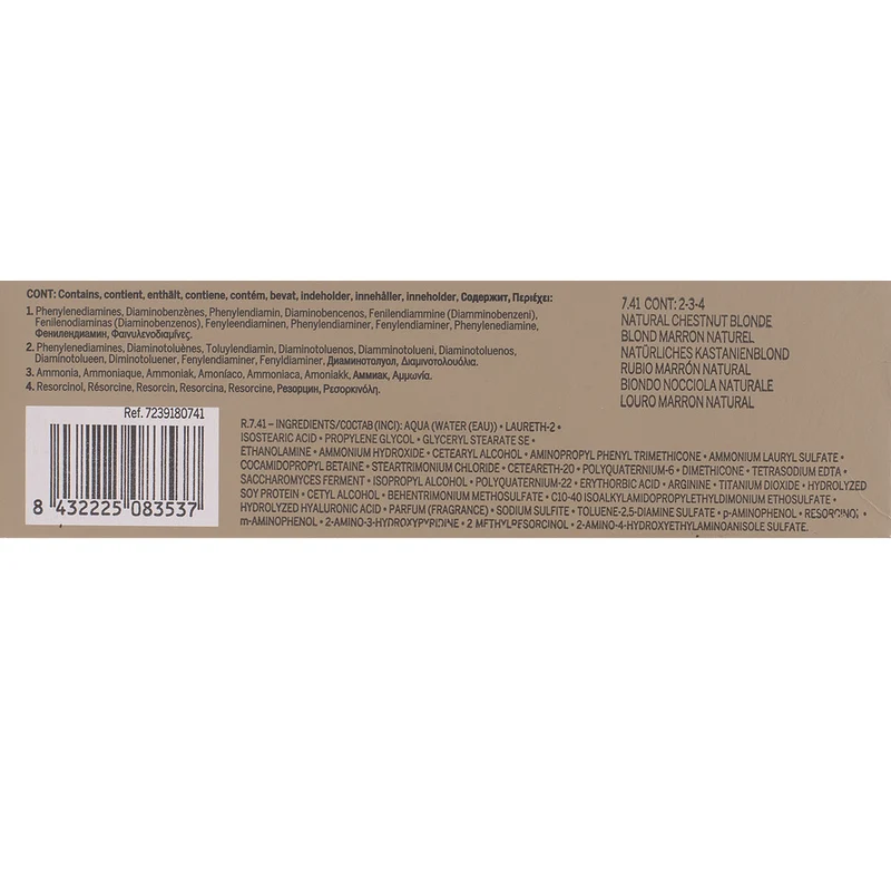 Revlon Professional Revlonissimo Colorcosmetique 7.41 Natural Chestnut Blonde 60ml - colorazione permanente