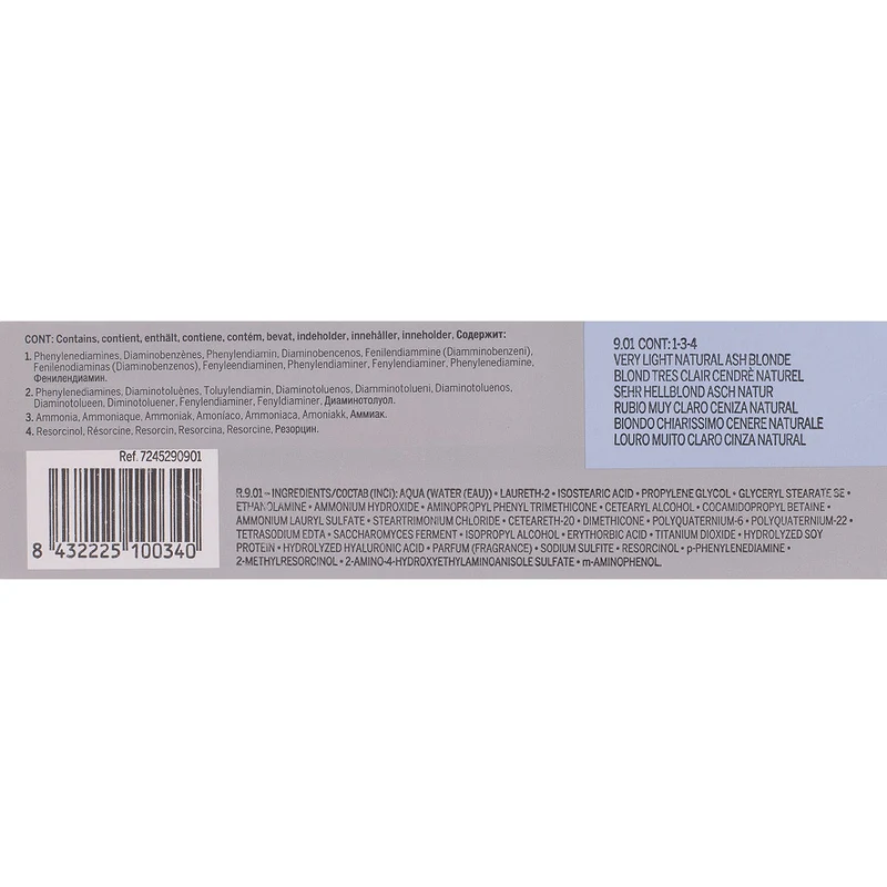 Revlon Professional Revlonissimo Colorcosmetique 9.01 Very Light Natural Ash Blonde 60ml - colorazione permanente
