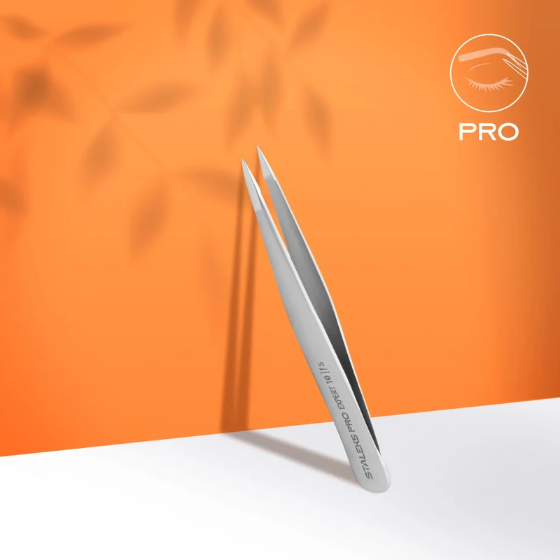 Staleks Pro Pinzetta per Sopracciglia EXPERT 10 Tipo 5 – Punta Appuntita