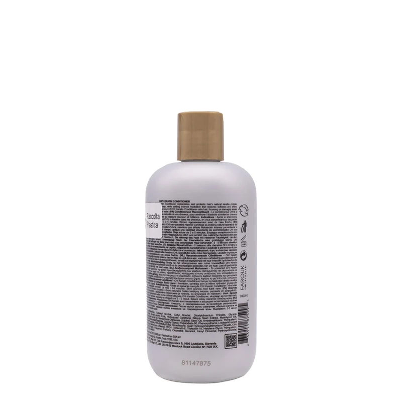 CHI Keratin Conditioner 355ml - balsamo ristrutturante antricrespo capelli danneggiati
