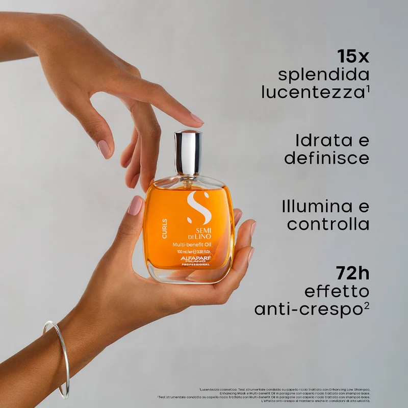 Alfaparf Milano Semi di Lino Curls Multi Benefit Oil 100ml - olio capelli ricci