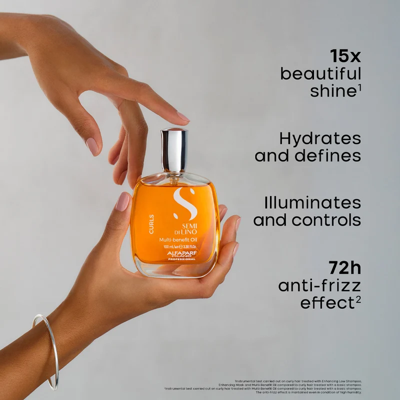 Alfaparf Milano Semi di Lino Curls Multi Benefit Oil 100ml - olio capelli ricci