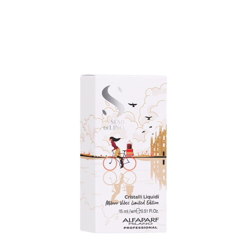 Alfaparf Milano Semi Di Lino Sublime Cristalli Liquidi Milano Vibes White Limited Edition 15ml - siero illuminante