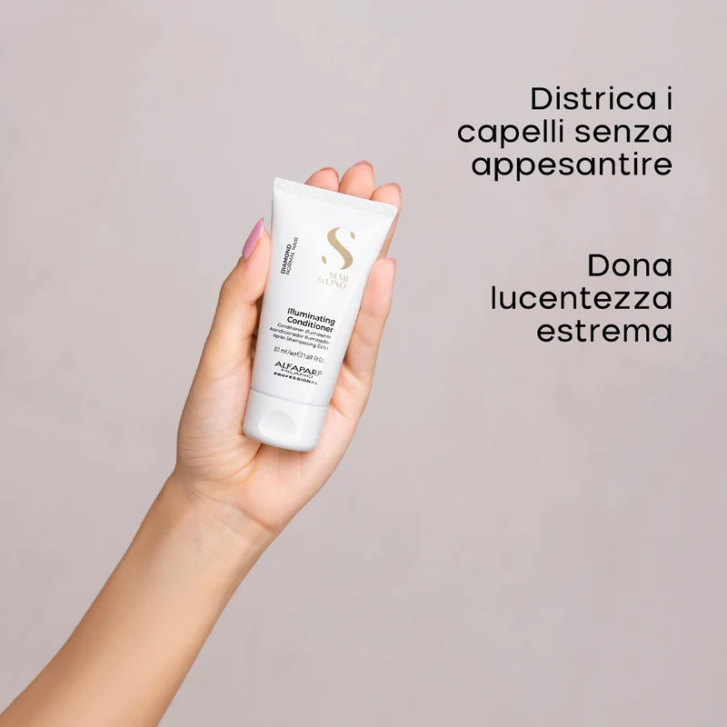 Alfaparf Milano Semi Di Lino Diamond Illuminating Conditioner 50ml - balsamo illuminante