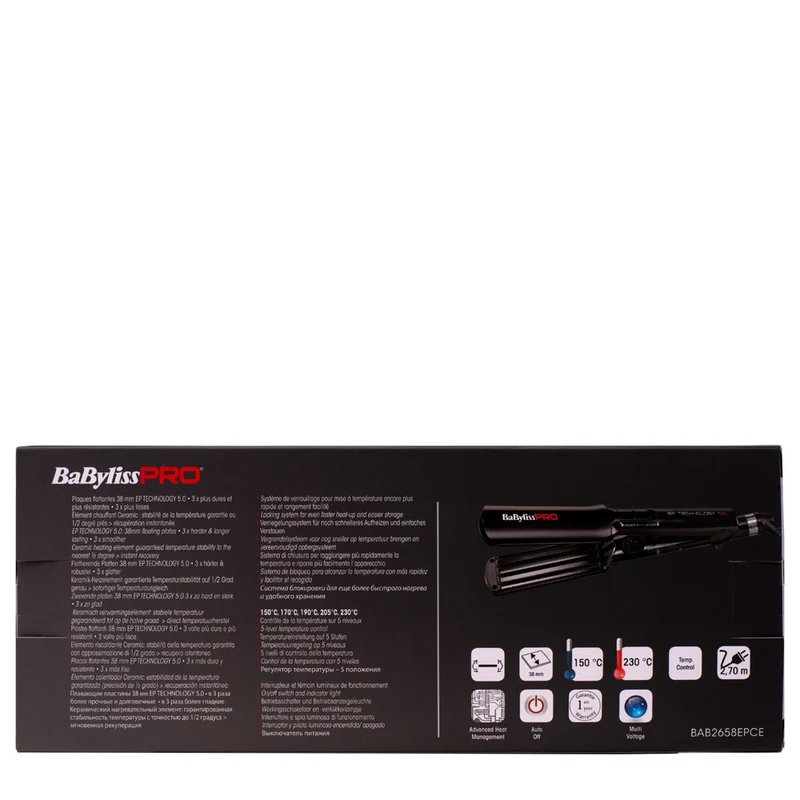 Babyliss Pro Ferro Programmabile per ondulare 38mm BAB2658EPCE - piastra frisée