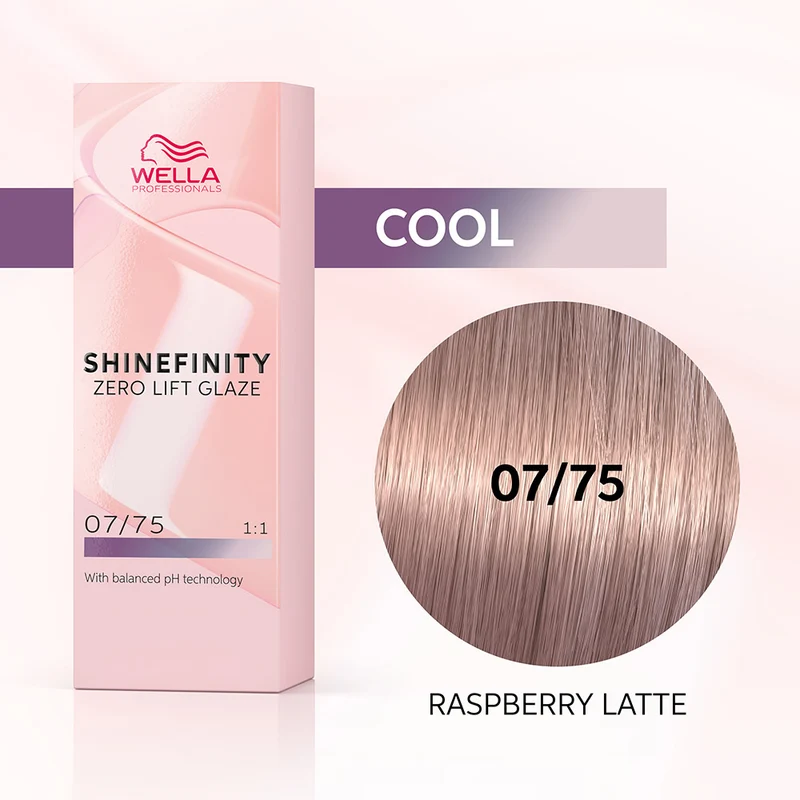 Wella Shinefinity Raspberry Latte 07/75 Biondo Medio Sabbia Mogano 60ml - colore demi-permanente
