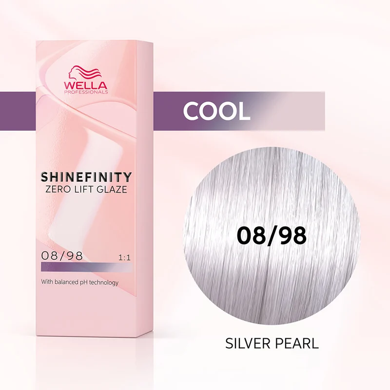 Wella Shinefinity Silver Pearl 08/98 Biondo Chiaro Cendrè Perla 60ml - colore demi-permanente