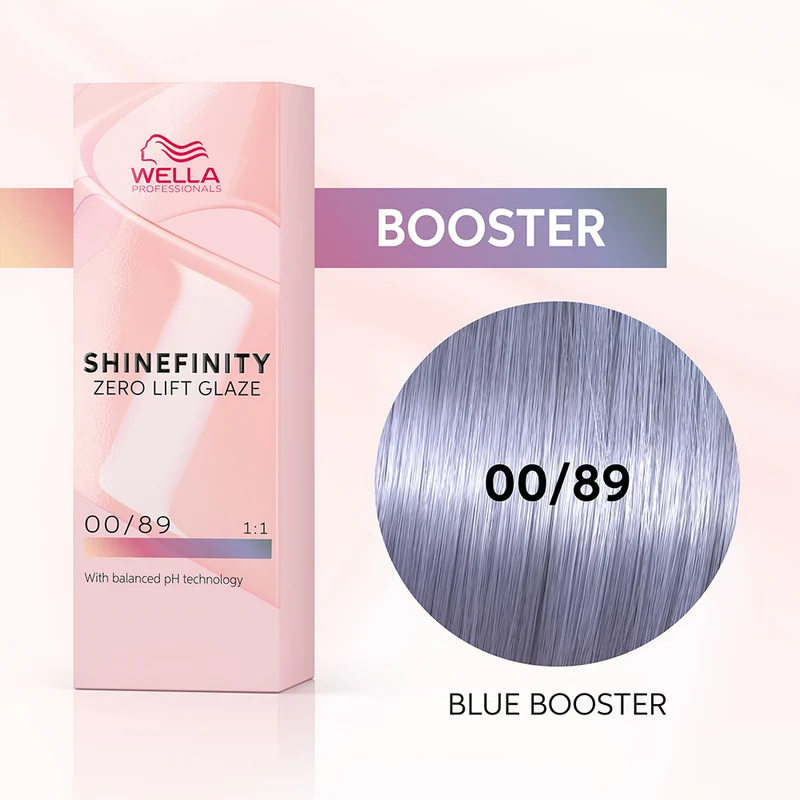 Wella Shinefinity Blue Booster 00/89 Perla Cendrè 60ml - colore demi-permanente