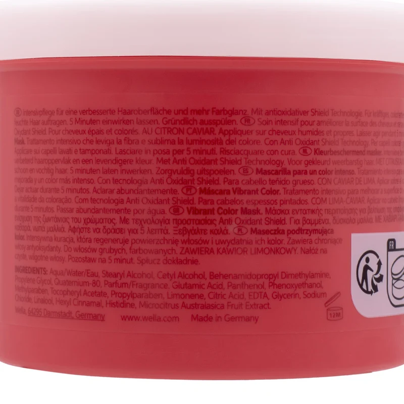 Wella Invigo Color Brilliance Coarse Vibrant Color Mask 500ml - maschera capelli colorati grossi
